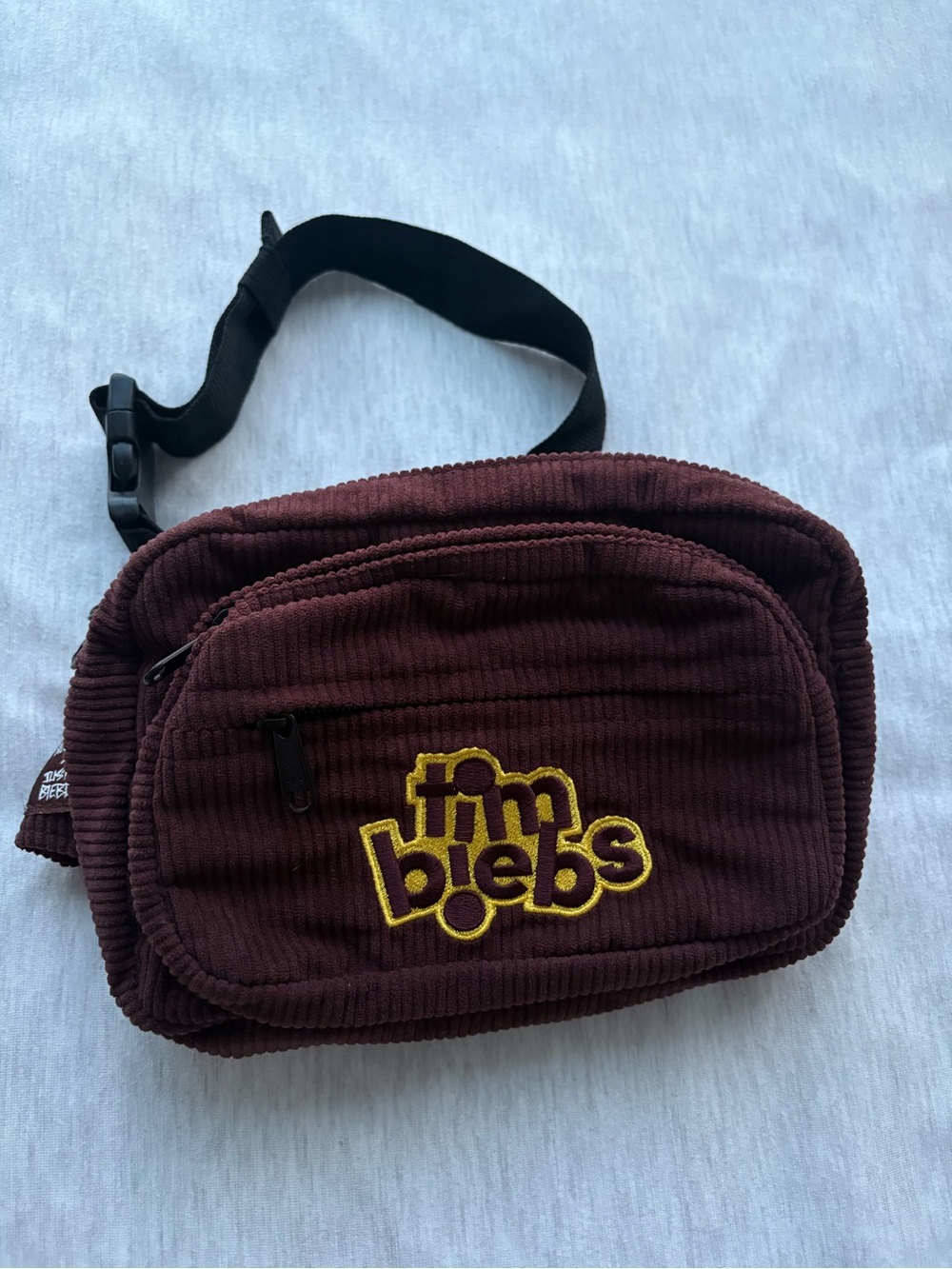 Tim Bieb Corduroy Maroon Waist Bag